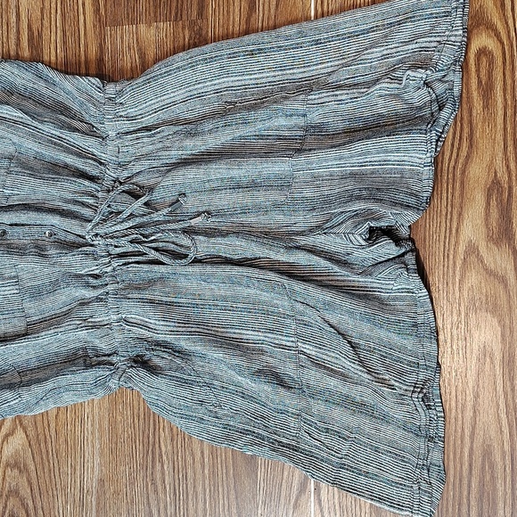 Kelly Renee Ladies X-Large Romper Jumper Shorts,  Black and White Stripes - Picture 4 of 8